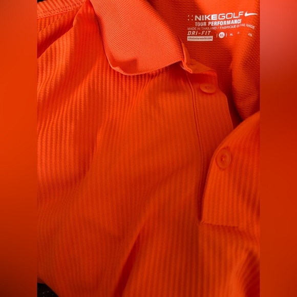 Nike Golf Tour Performance Dri Fit Orange XL - Picture 6 of 8